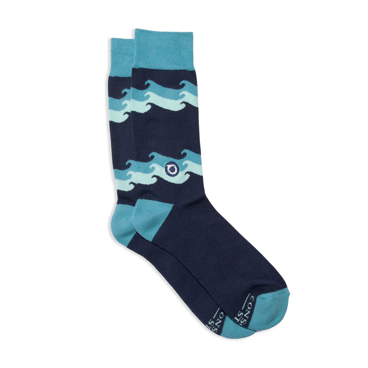 Socks that Protect Oceans (Rolling Waves)