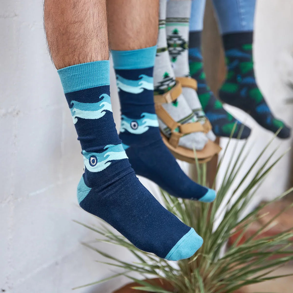 Socks that Protect Oceans (Rolling Waves)
