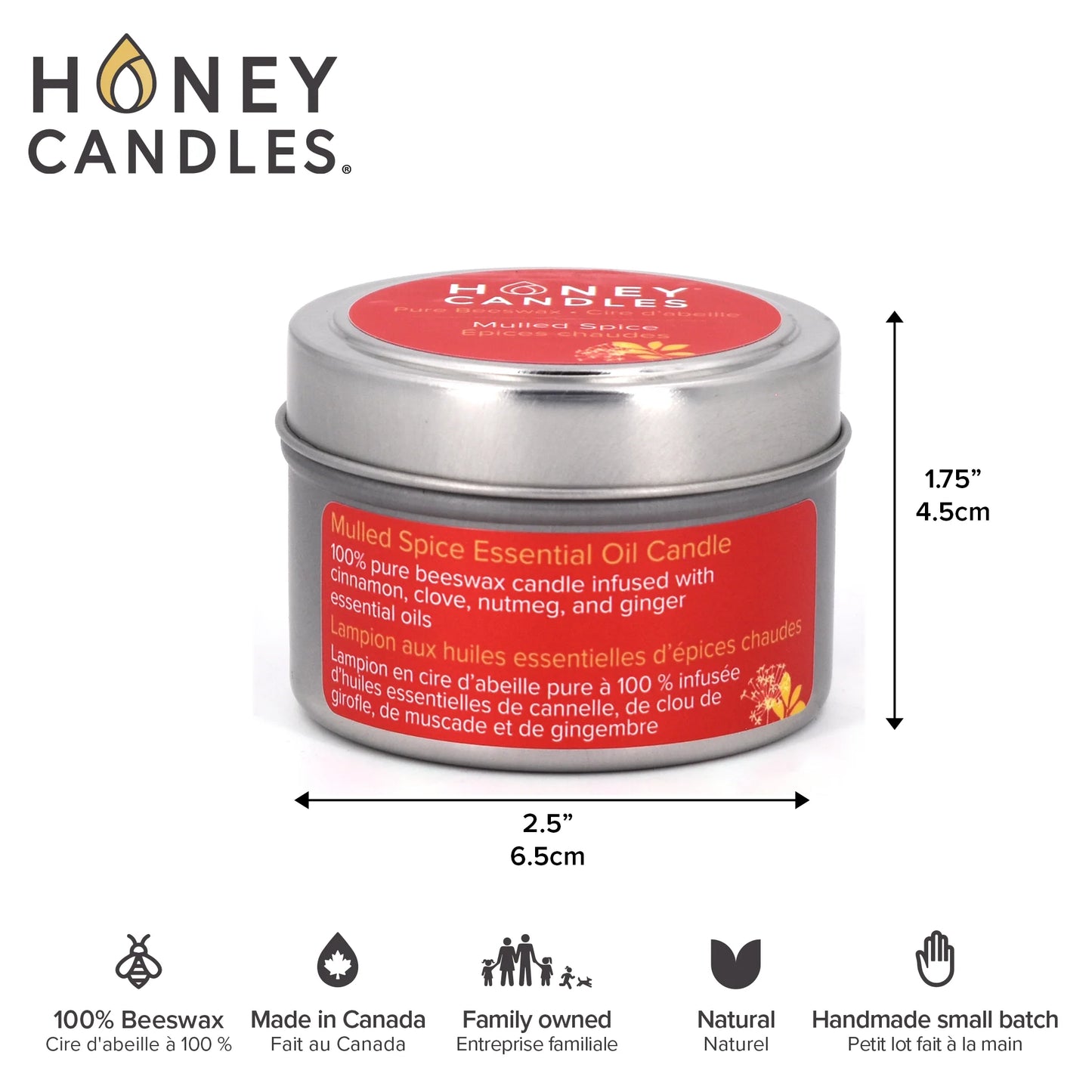 Mulled Spice Tin Candle