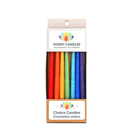 Enlighten- Chakra 7 pack beeswax Candles