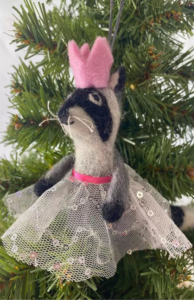 Dancing Racoon Ornament