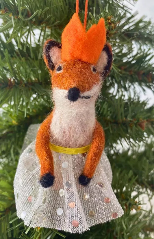 Dancing Fox Ornament