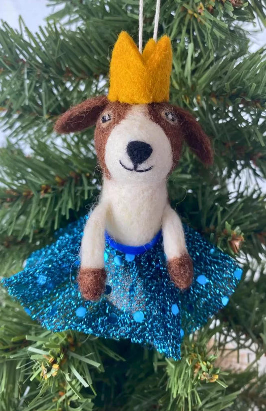 Felted Dog Ornament