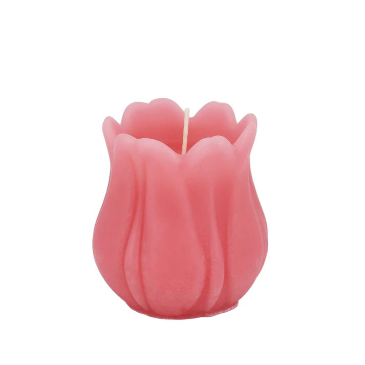 Tulip - Pink Beeswax Candle
