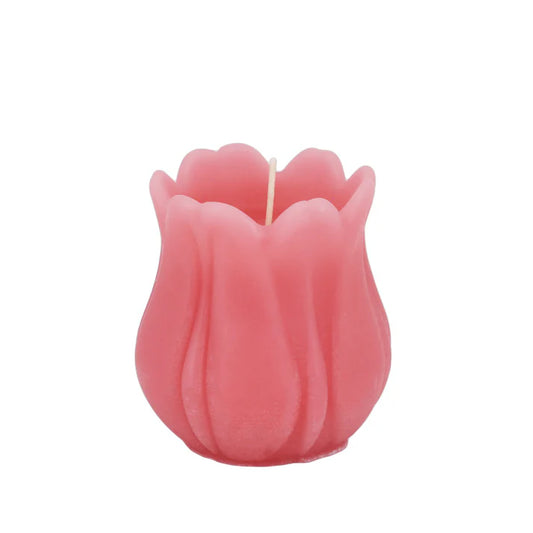 Tulip - Pink Beeswax Candle