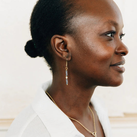 Pale Blue Dangle Earrings