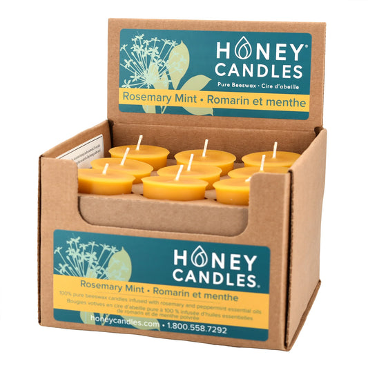 Beeswax-Rosemary Mint Votive