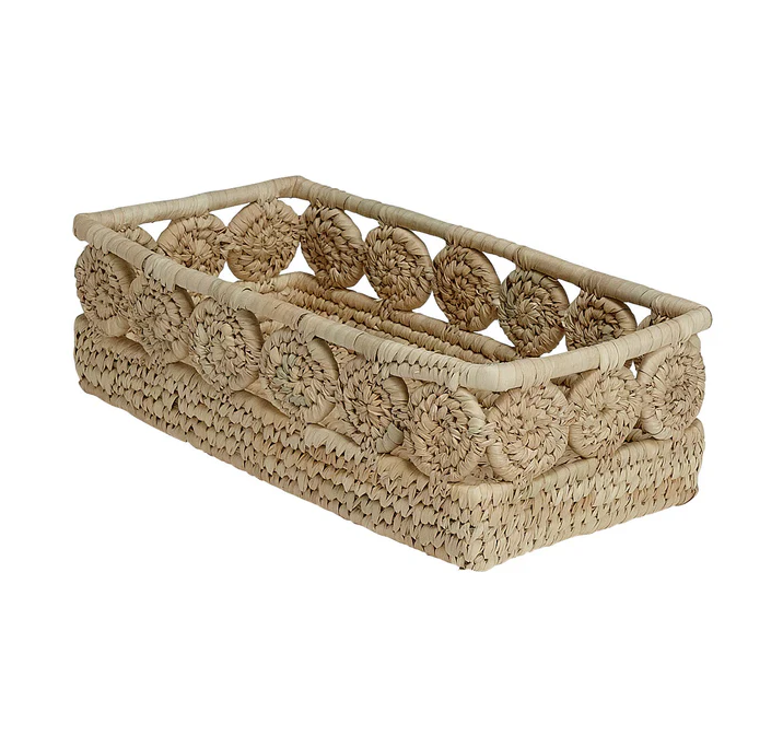Palm Medallion Bread Basket