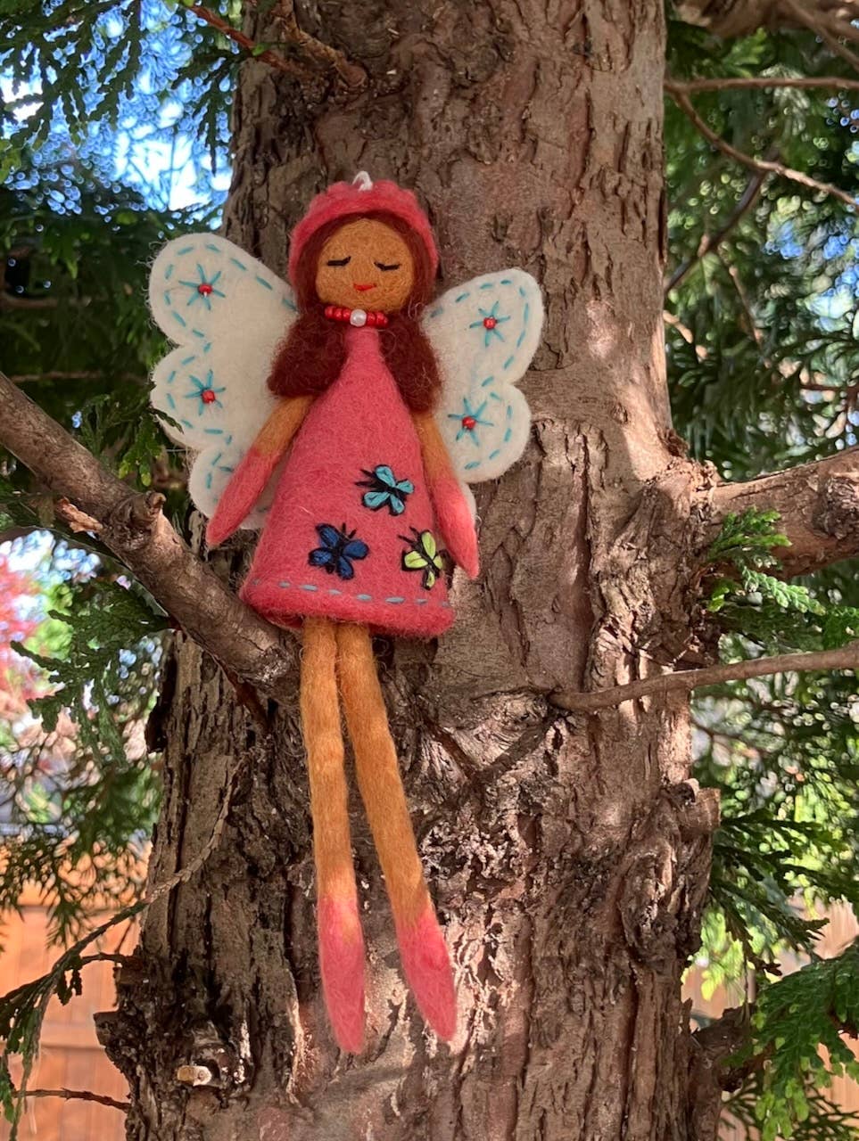 Saffron Fairy Felt Ornament: Flower