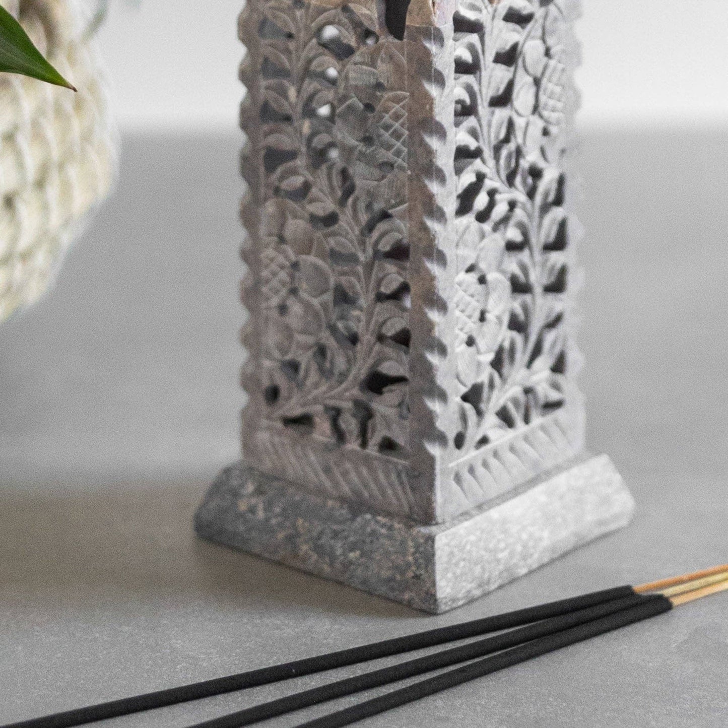 Meenaar Gorara Stone Tower Incense Holder