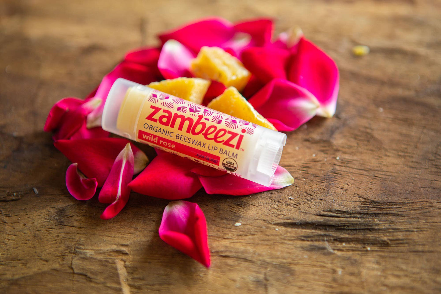 Wild Rose Organic Beeswax Lip Balm