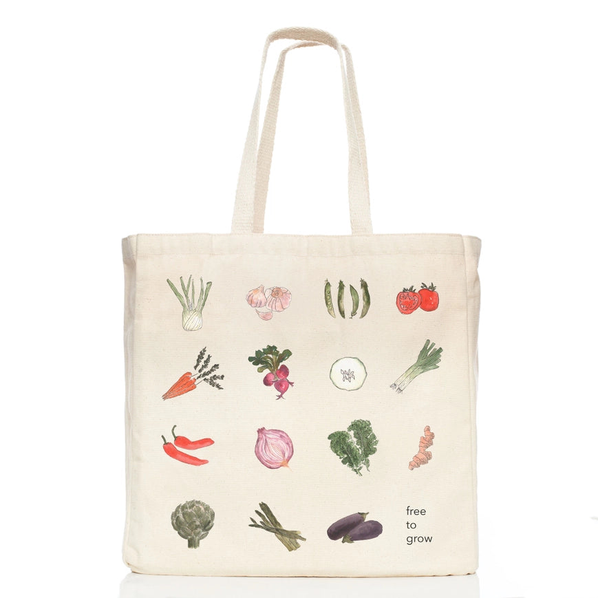 Free To Grow (Veggies) Tote Bag