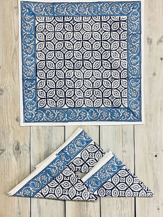 Blue Border Napkin