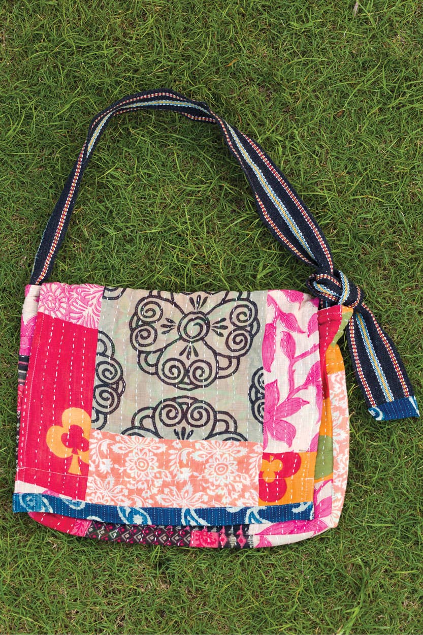 Kantha Messenger Bags