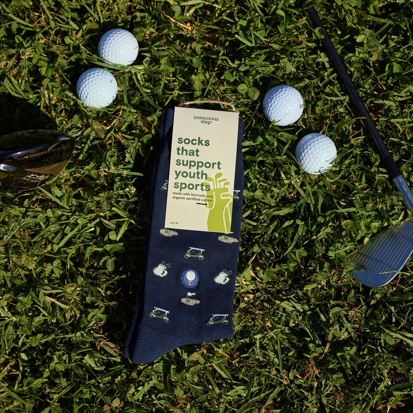 Socks that Support Youth Sports (Navy Golf Course)