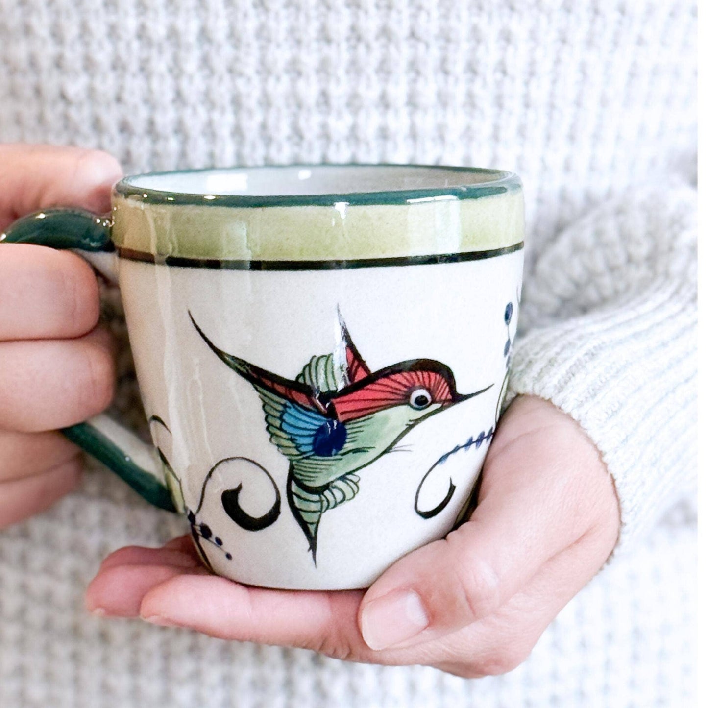 Stoneware Hummingbird Mug: New
