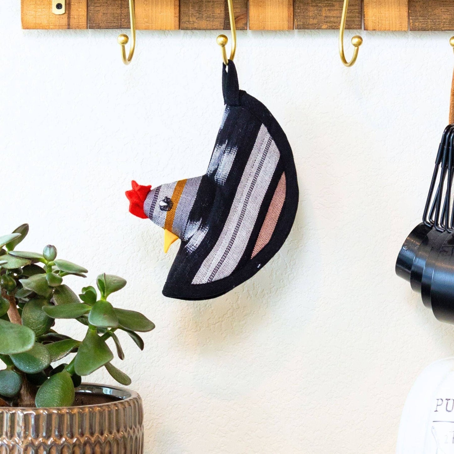 Chicken Pot Holder: Azure