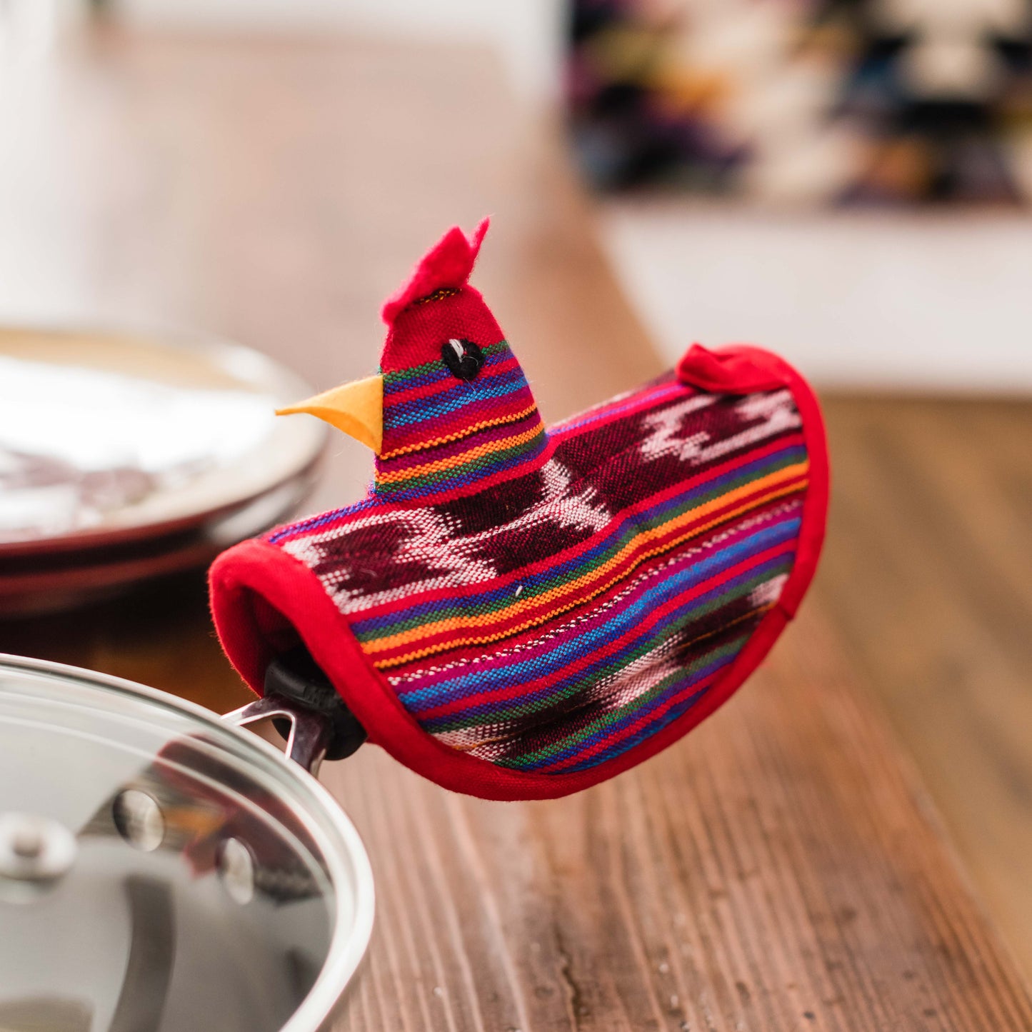 Chicken Pot Holder: Azure