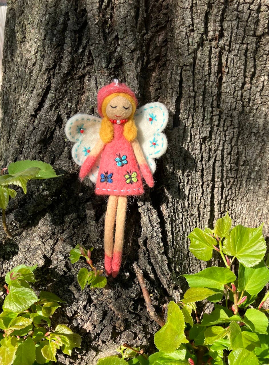 Blossom Fairy Felt Ornament: Butterfly