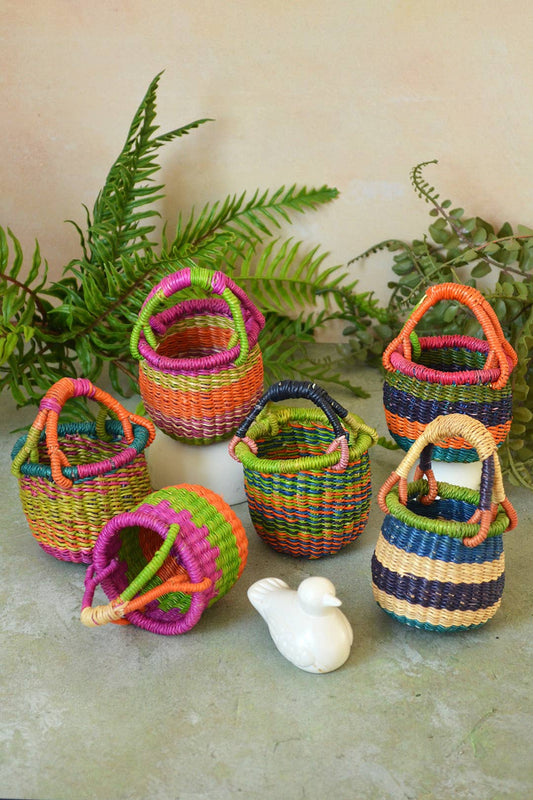 Assorted Teeny Tiny Bolga Baskets