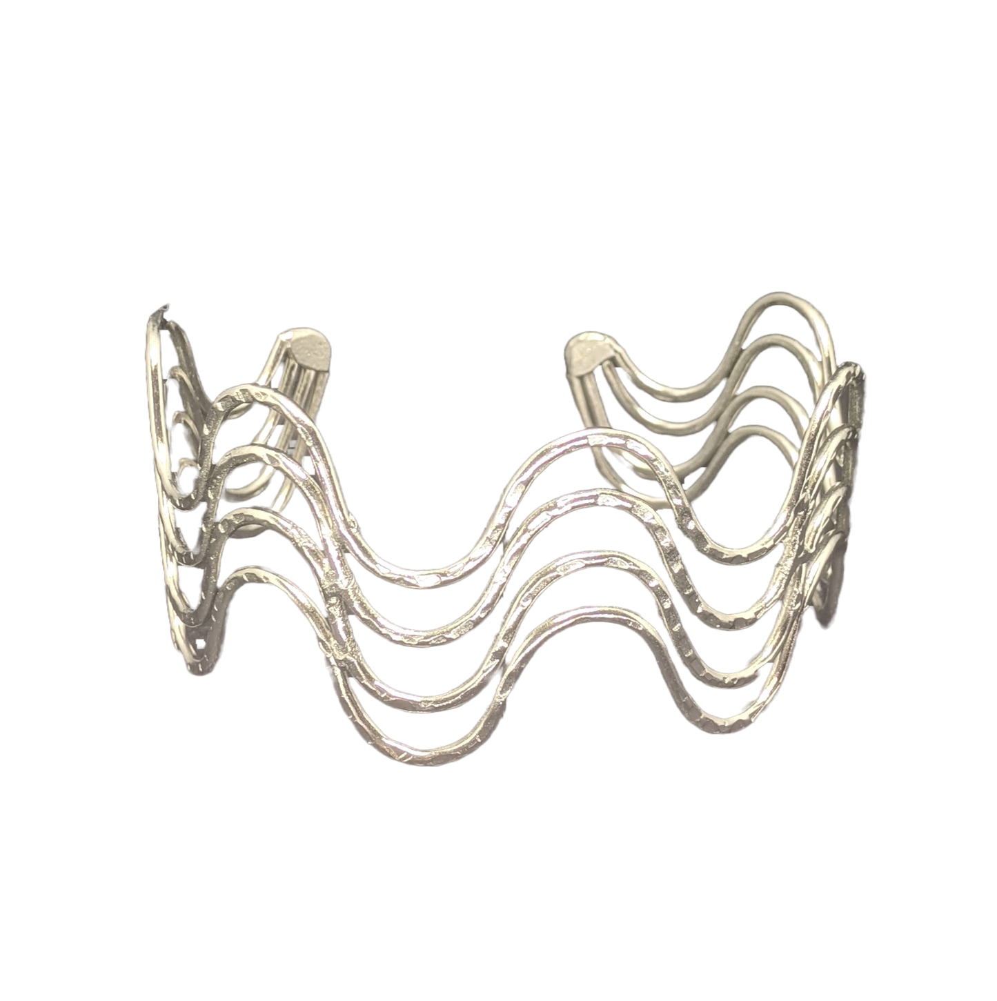 Silver Serenade Cuff Bracelet