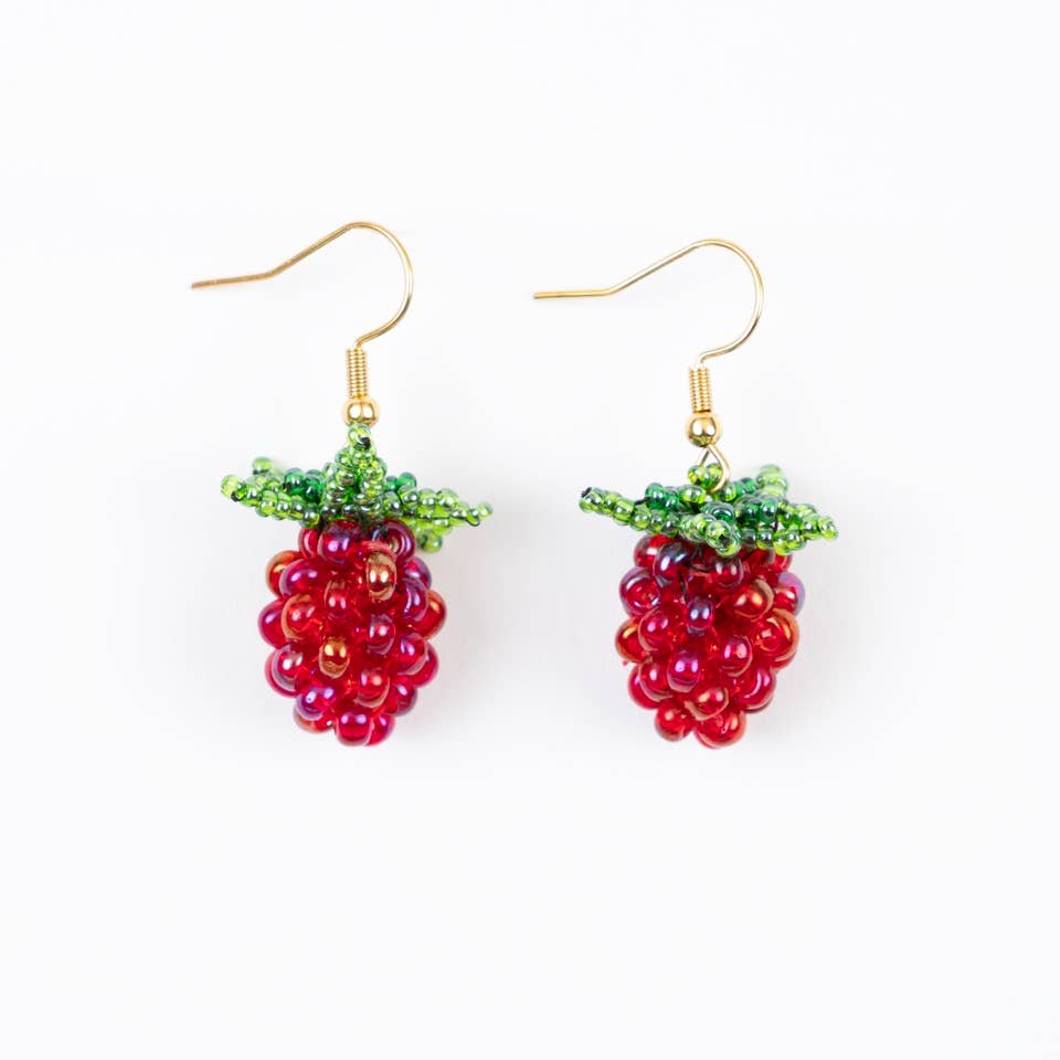 Raspberry Earrings