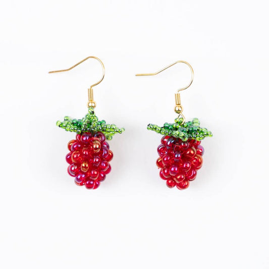 Raspberry Earrings