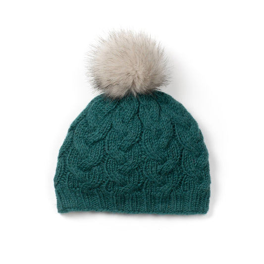 Haven - women's wool knit beanie: Pine