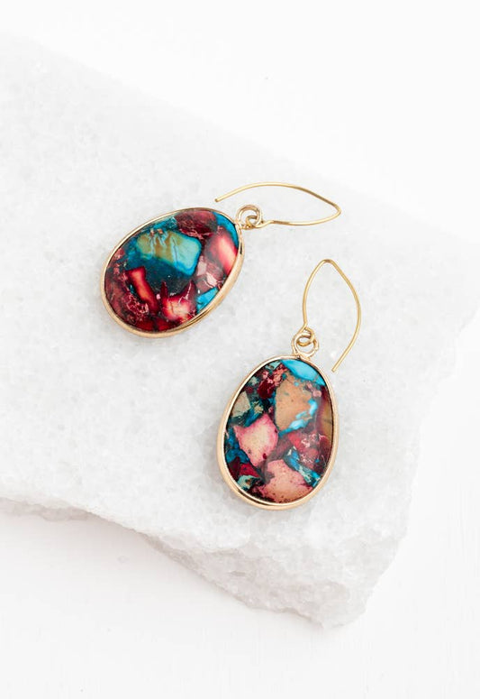 Mosaic Jasper Earrings