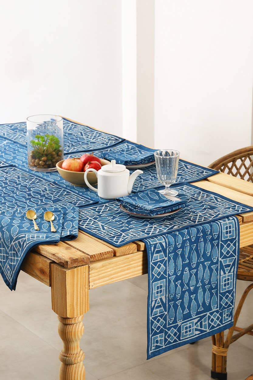 Indigo Fish Placemat