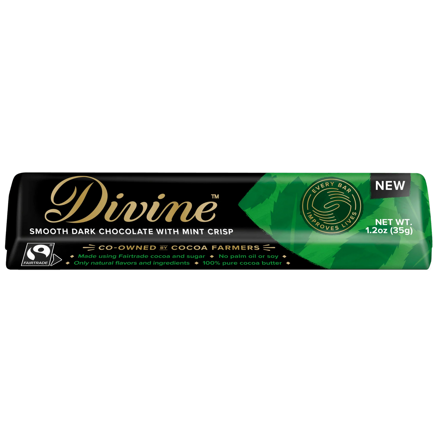 70% Dark Chocolate Mint Snack Bar, 1.2 oz.