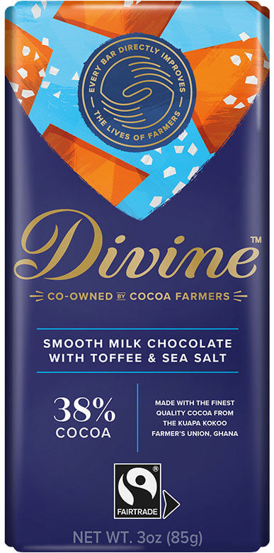 Divine Milk/sea salt toffee chocolate