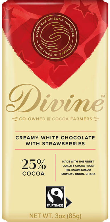 Divine white chocolate with Strawberry