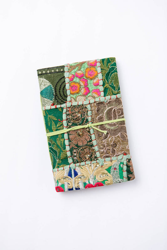 Green Patchwork Journal