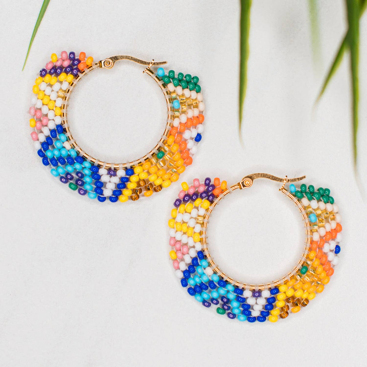 Multi Fiesta Round Earrings