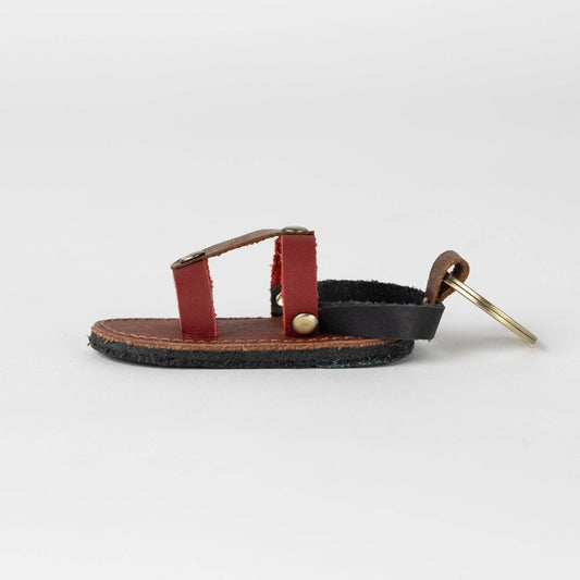 Chappal Mini Sandal Leather Keychain