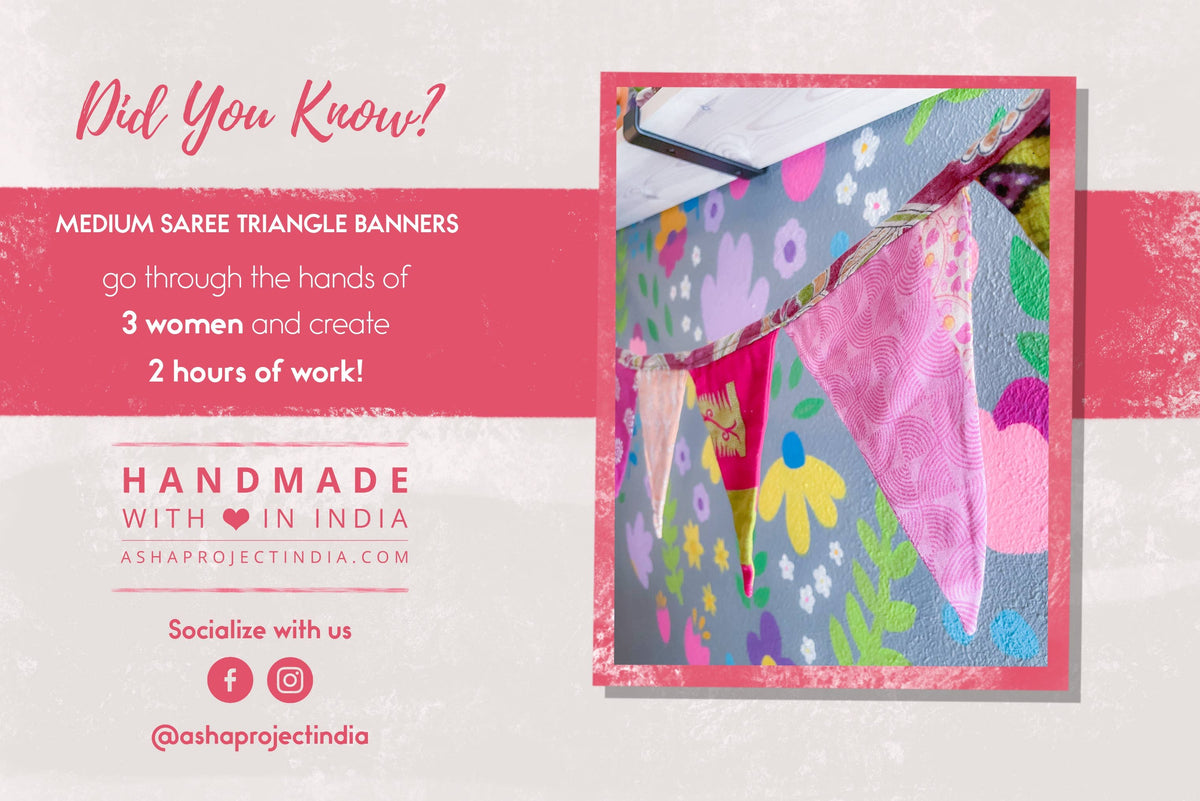 Saree Triangle Banner | Medium
