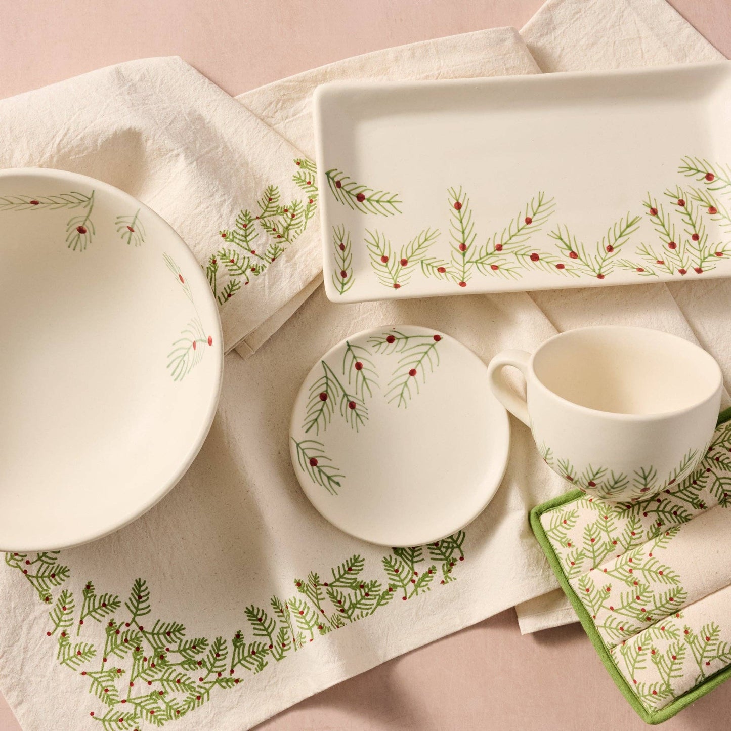 Sardee Holly Ceramic Appetizer Plate