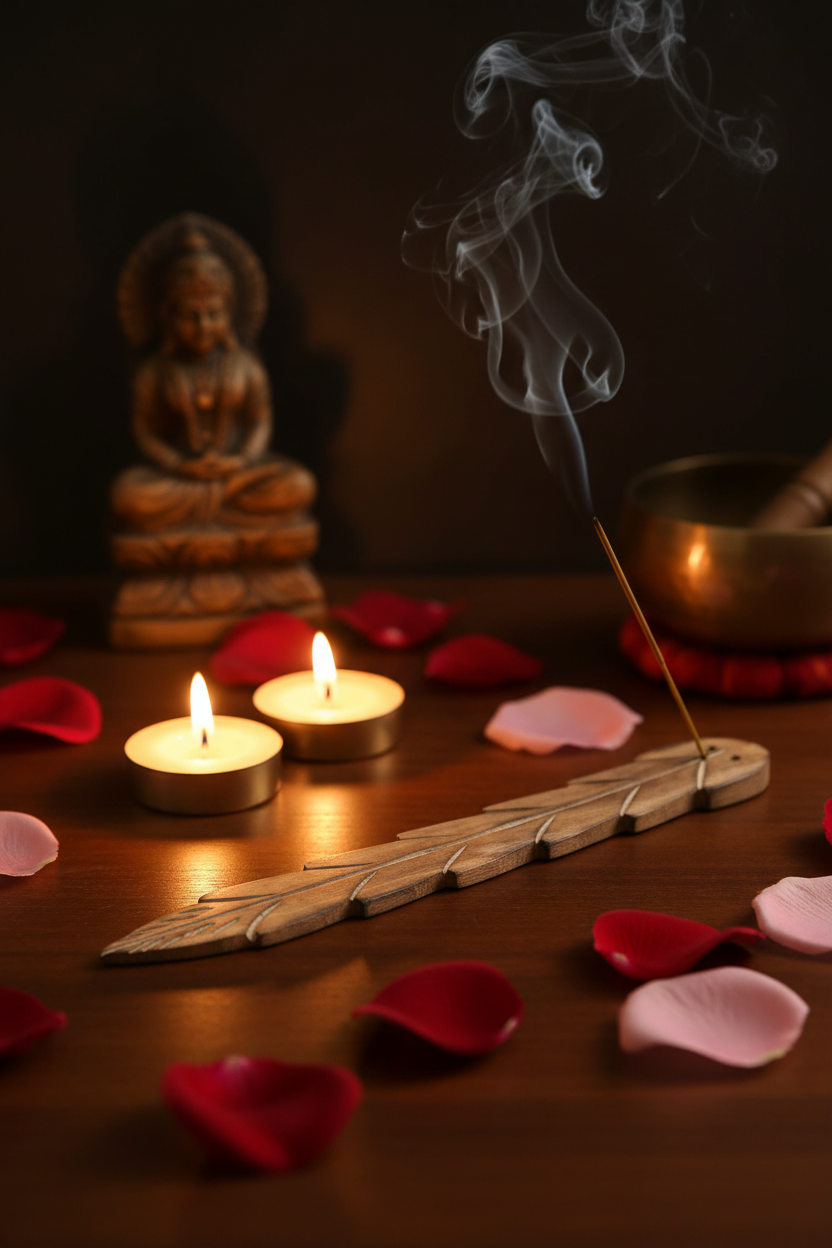 Leaf Incense Burner Carved