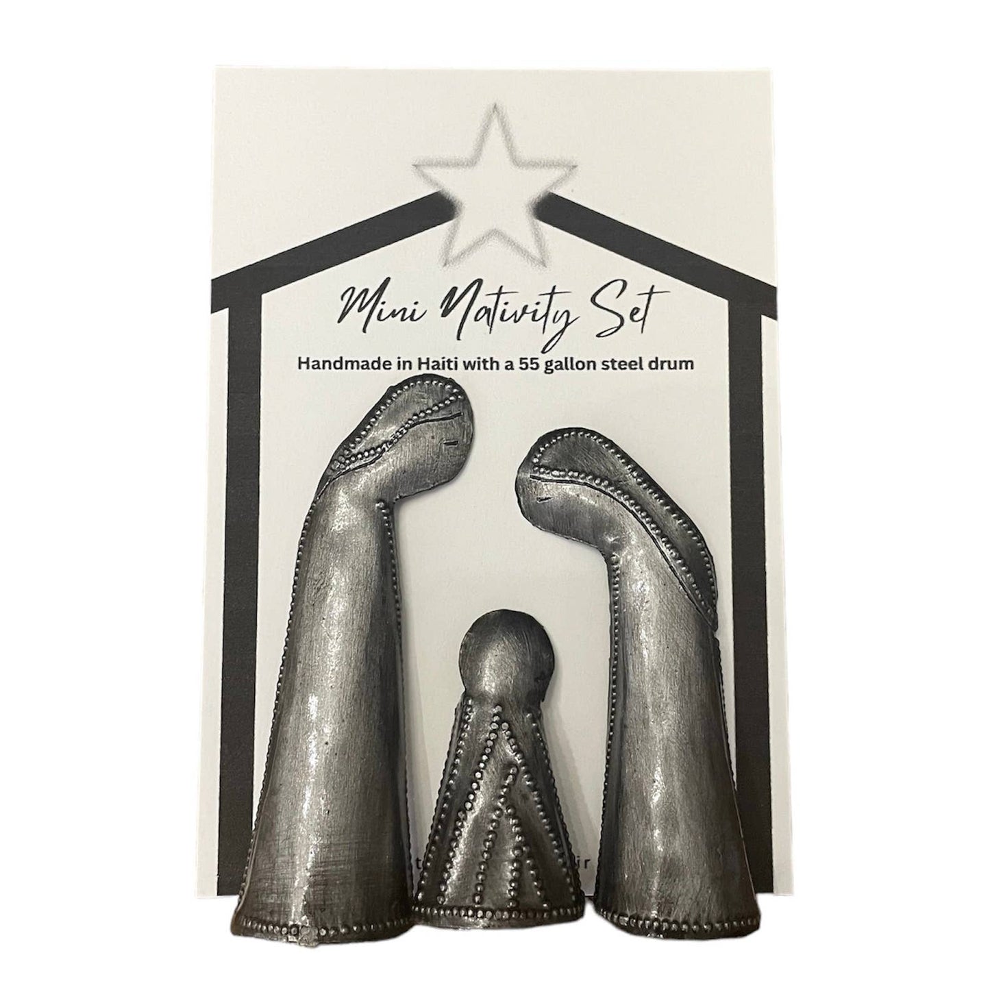 Haiti | 3 pc Mini Nativity | Stand Up