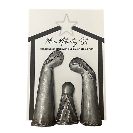 Haiti | 3 pc Mini Nativity | Stand Up