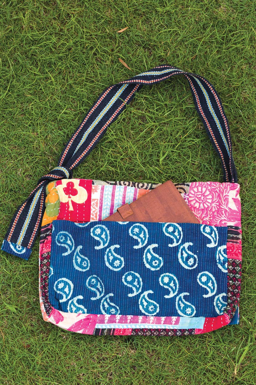 Kantha Messenger Bags
