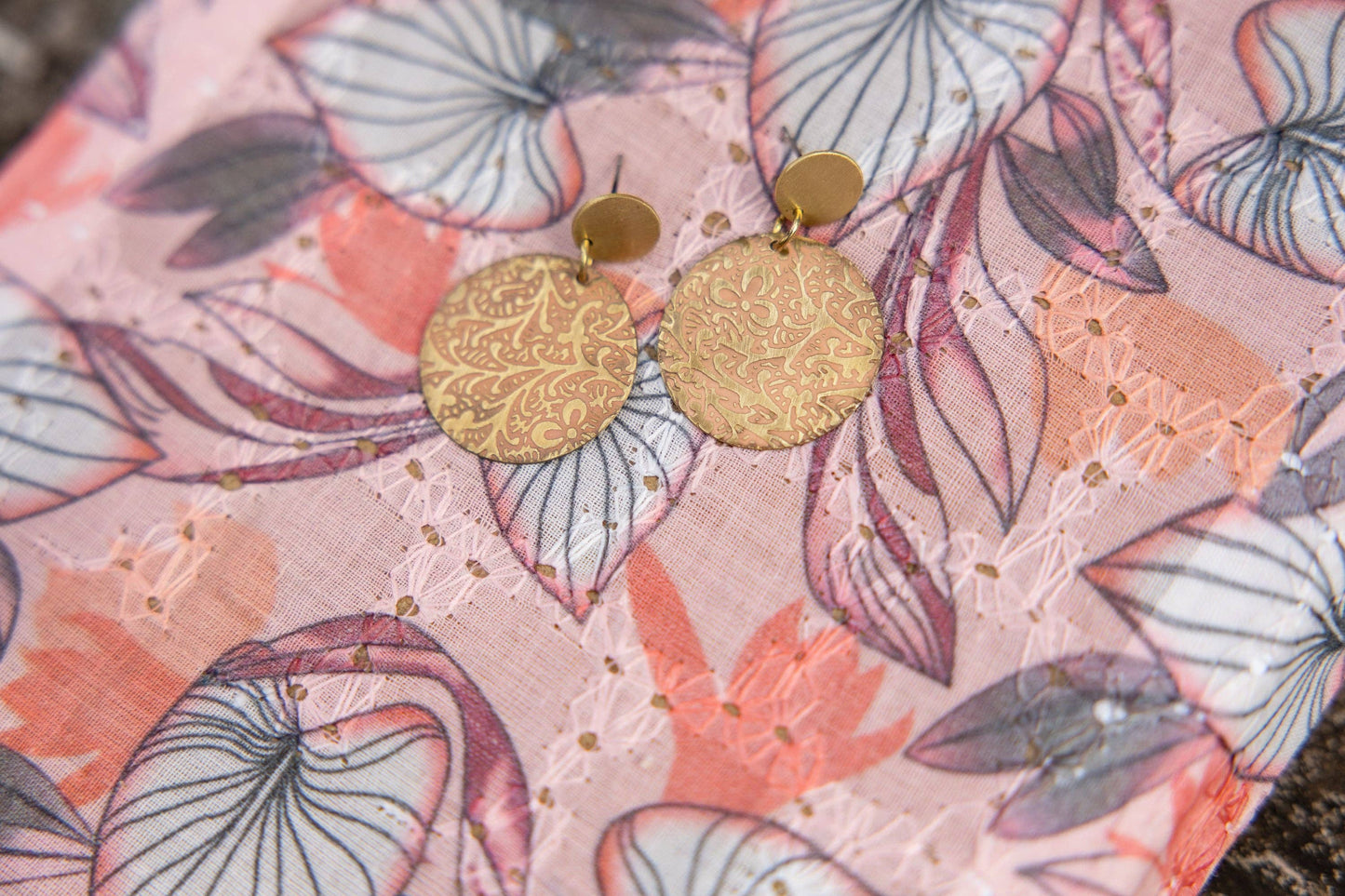 Golden Bloom Drop Earrings