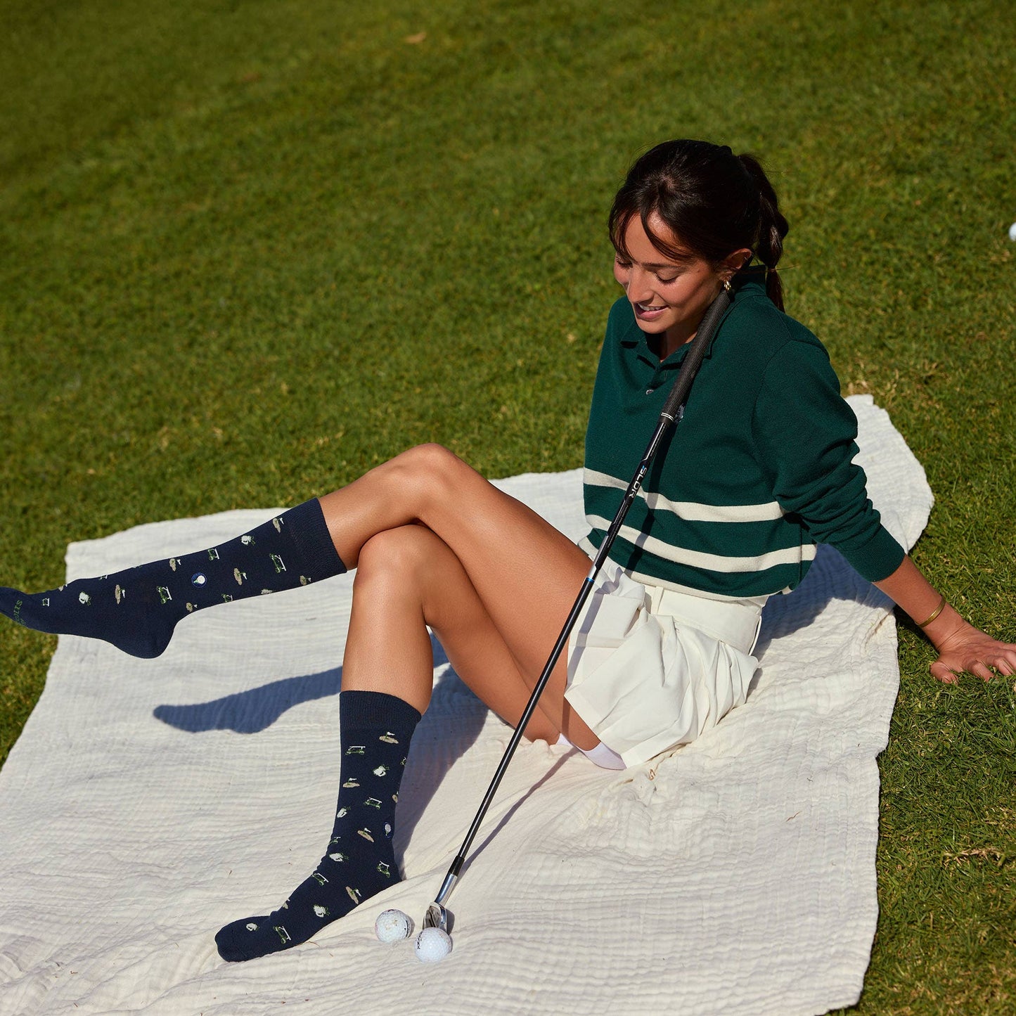 Socks that Support Youth Sports (Navy Golf Course)