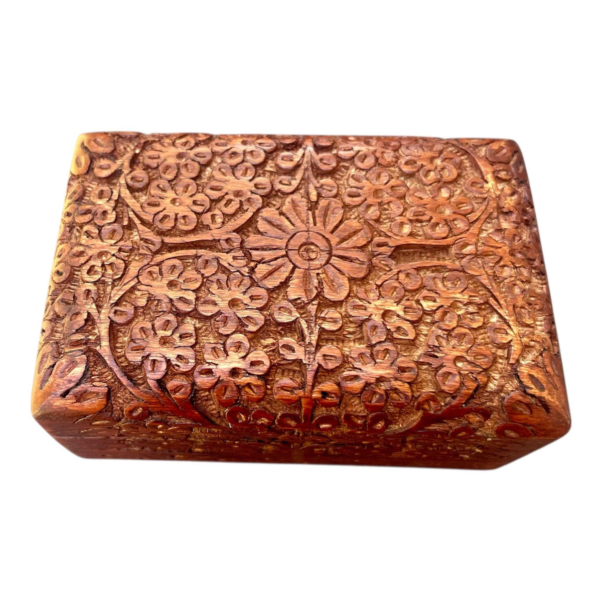 Floral Wood Chest