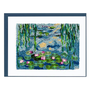 Water Lilies Quilling Card