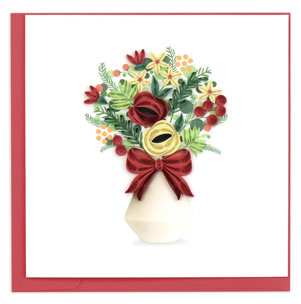 Holiday Bouquet Quilling Card