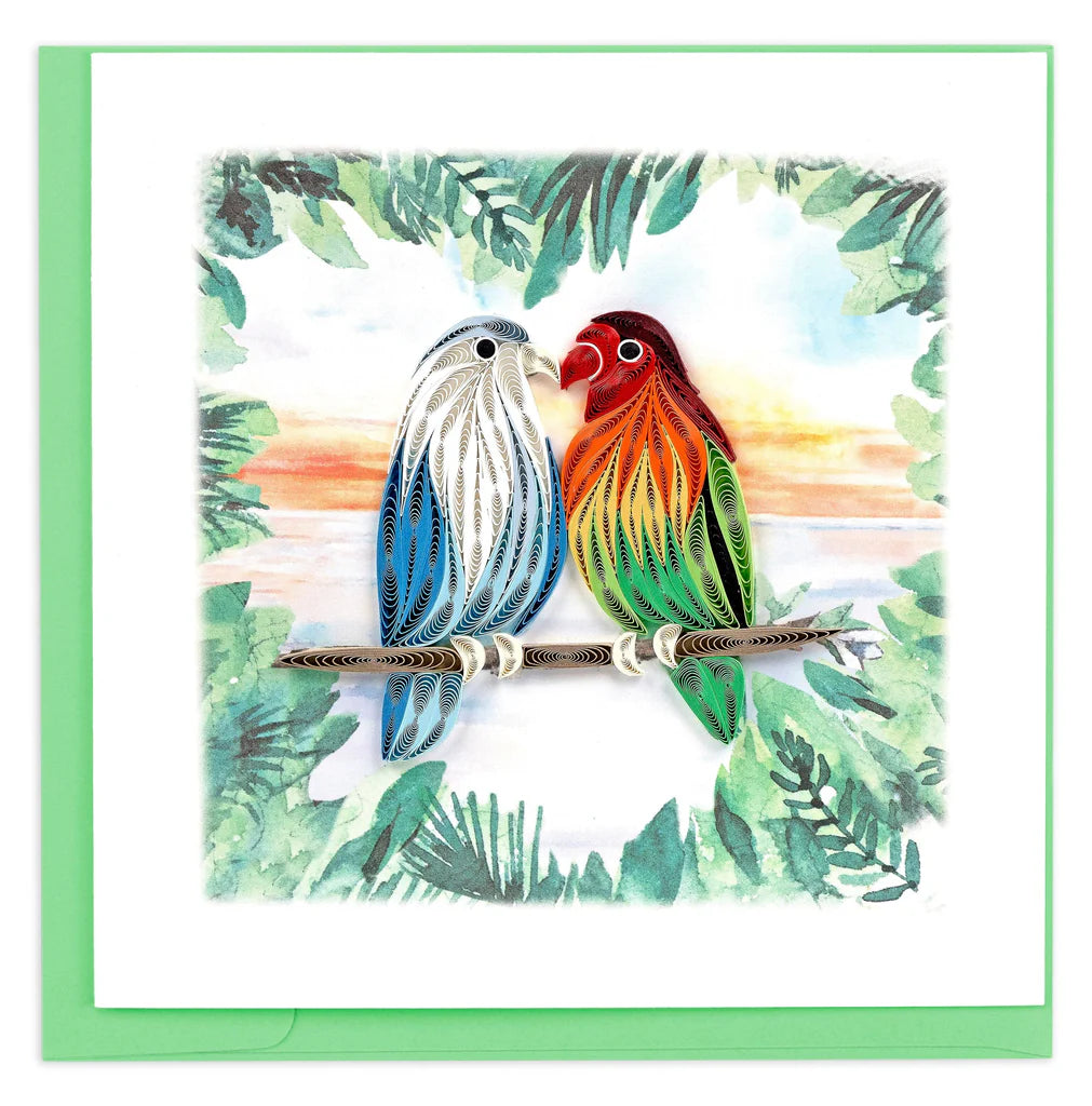 Quilling Cards Vietnam - Pair of Lovebirds