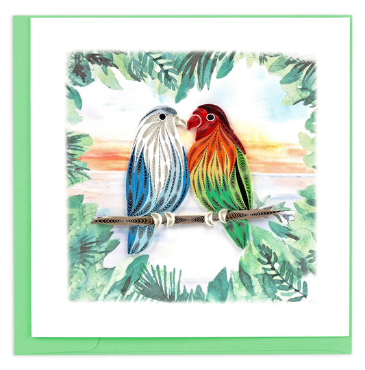 Quilling Cards Vietnam - Pair of Lovebirds