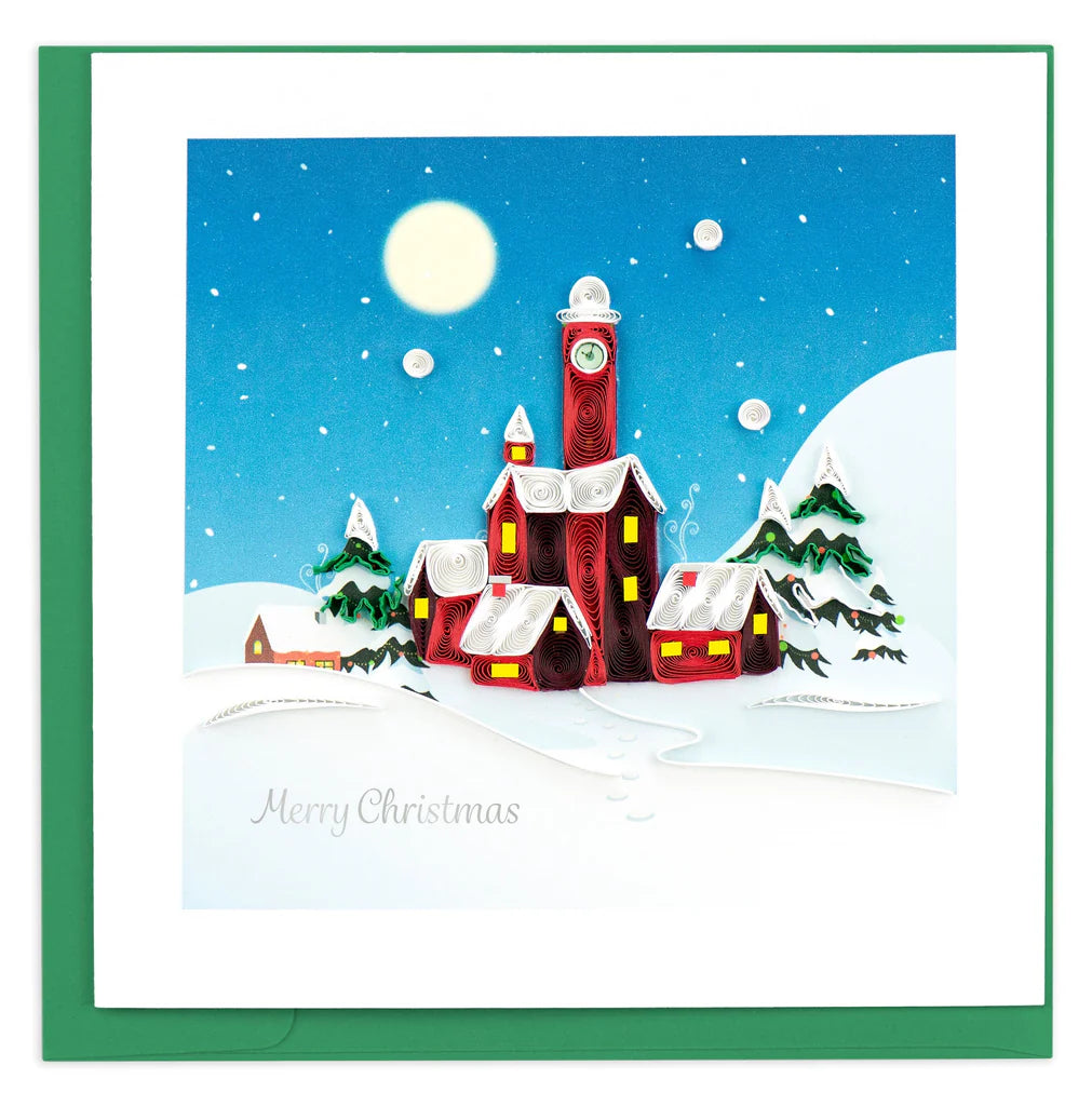 Santa's Villages Quilling Card